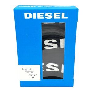 New‎ Diesel Large Cotton Mens Briefs 3 Pack Black